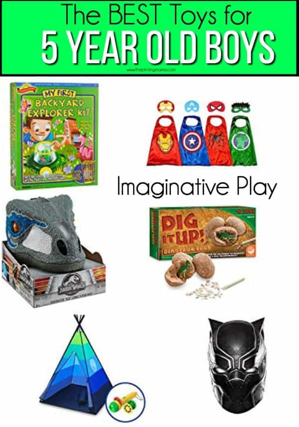 The BEST Imaginative toys for 5 year old boys. 