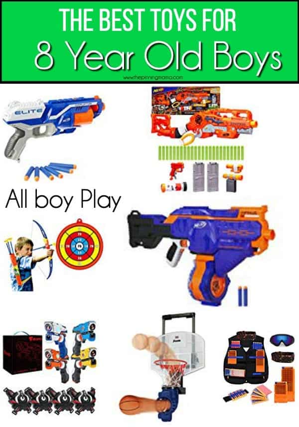 The BIG list of the BEST all boy play toys for 8 year old boys. 