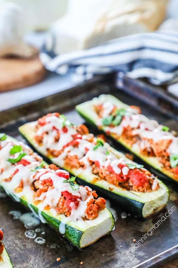 Wholesome, delicious and easy to make Italian Zucchini Boats. 