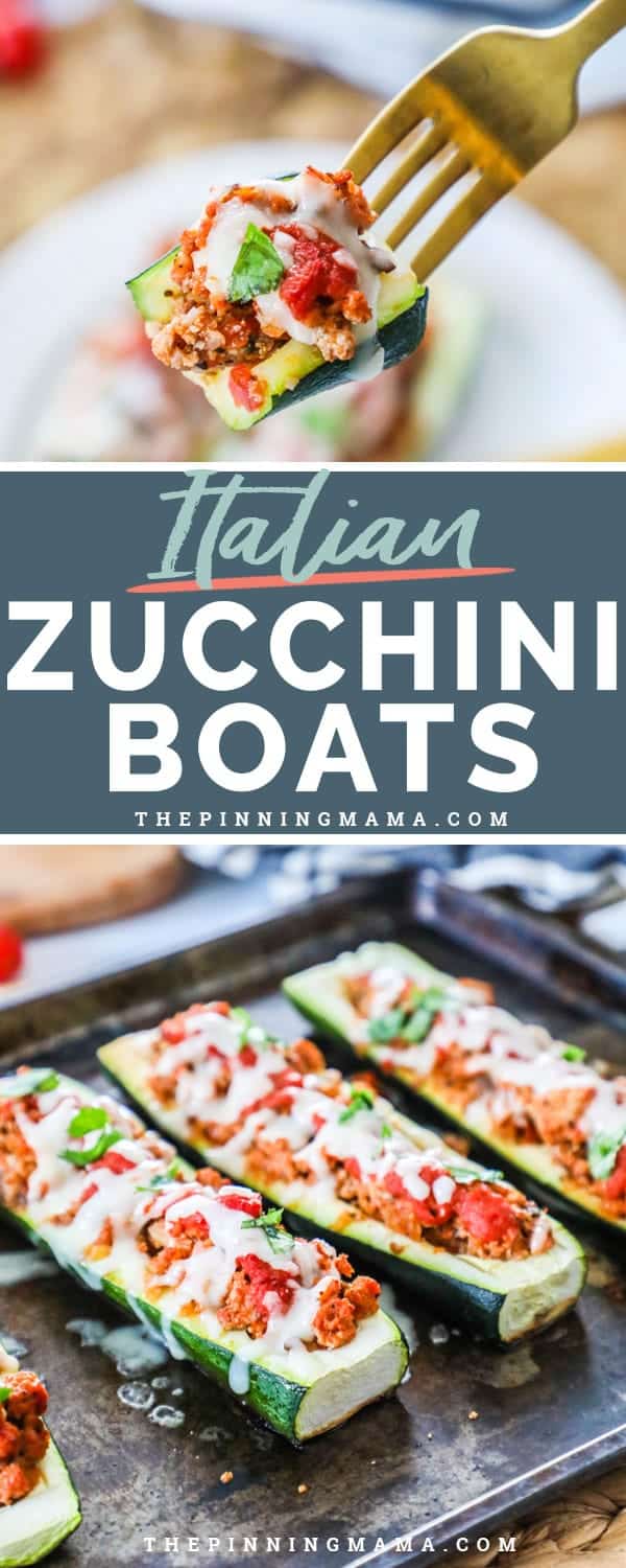 Italian Stuffed Zucchini Boats are delicious and wholesome for the whole family to enjoy. 