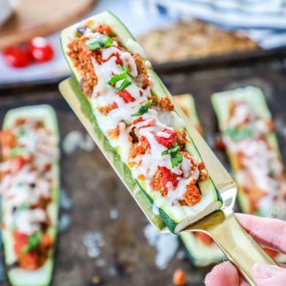 Recipe for Italian Zucchini Boats.