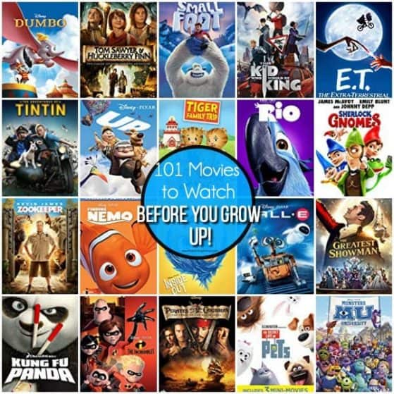 101 Movies to Watch Before you grow up!