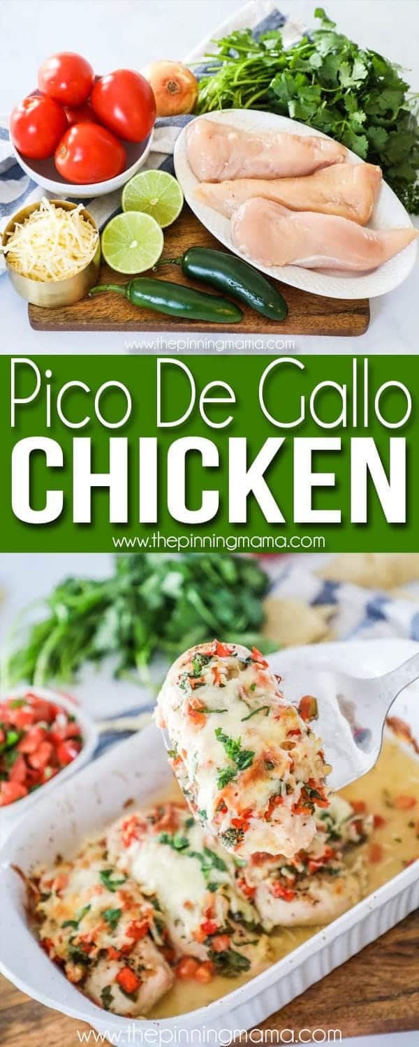 Easy Pico de Gallo chicken is quick and delicious to make. 