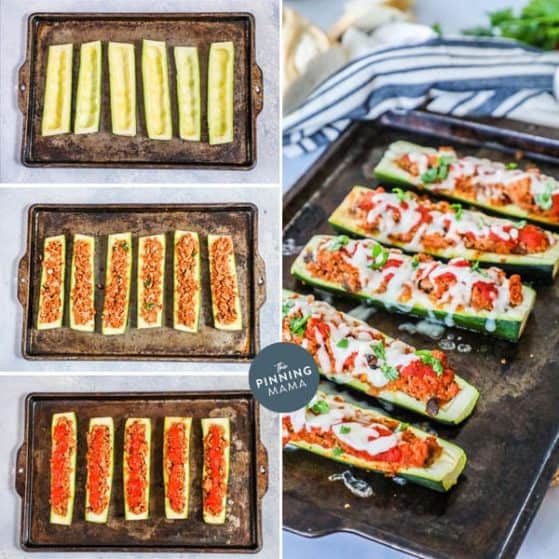 Easy and Delicious Italian Zucchini Boats.