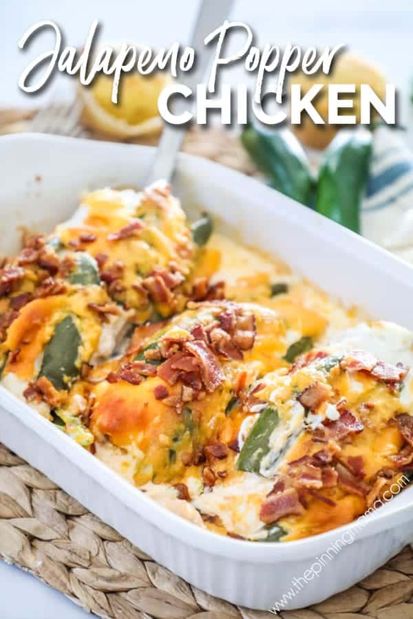 Keto friendly Jalapeño Popper chicken is quick and easy to make. 