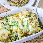 Delicious and healthy baked chicken and zucchini recipe.